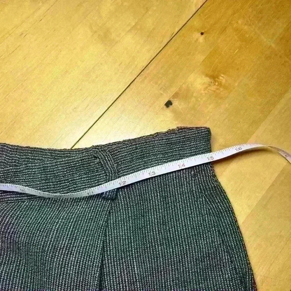 Eileen Fisher Linen Blend Wide Leg Trouser Zip fly Partial Elastic waist Sz S - Picture 8 of 15